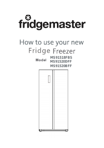 Manual Fridgemaster MS91520BFF Fridge-Freezer