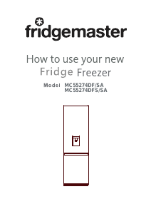 Manual Fridgemaster MC55274DF-SA Fridge-Freezer