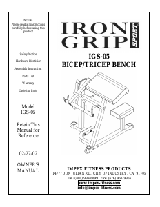 Manual Iron Grip IGS-05 Multi-gym