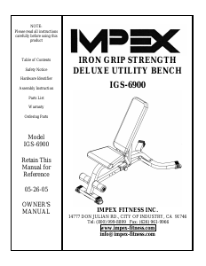 Handleiding Impex IGS-6900 Fitnessapparaat
