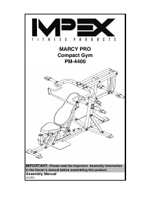 Handleiding Impex PM-4400 Fitnessapparaat