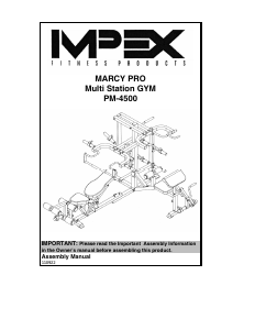 Manual Impex PM-4500 Multi-gym