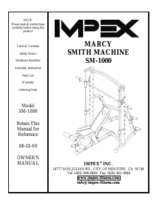 Manual Impex SM-1000 Multi-gym