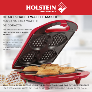 Manual Holstein HF-09031L Waffle Maker