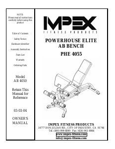 Manual Impex PHE-4055 Multi-gym