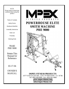 Handleiding Impex PHE-9000 Fitnessapparaat