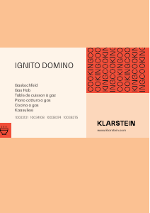 Mode d’emploi Klarstein 10038375 Ignito Domino Table de cuisson