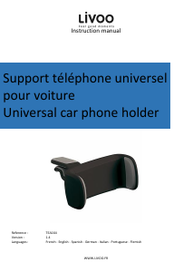 Manual Livoo TEA164 Phone Mount