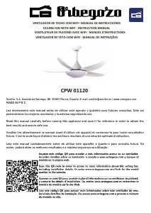 Handleiding Orbegozo CPW 01120 Plafondventilator