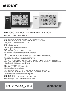 Manual Auriol IAN 375644 Weather Station