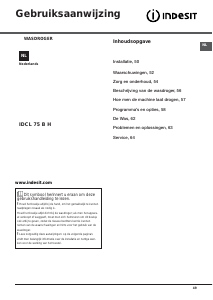 Handleiding Indesit IDCL 75 B H Wasdroger