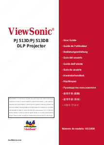 Manual de uso ViewSonic PJ513D Proyector