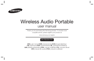 Manual de uso Samsung DA-F60 Altavoz