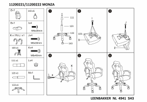 Bedienungsanleitung Leen Bakker Monza Bürostuhl