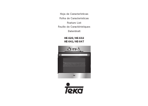 Manual Teka HE 632 Oven