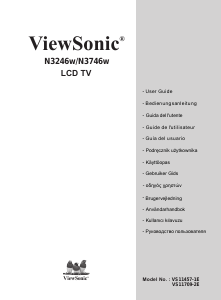 Mode d’emploi ViewSonic N3246w Téléviseur LCD