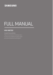 Manual Samsung HW-NW700 Difuzor