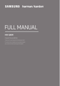 Manuale Samsung HW-Q80R Altoparlante