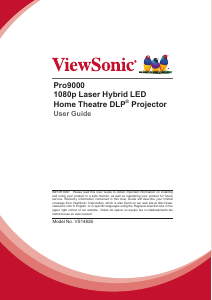 Manual ViewSonic Pro9000 Projector