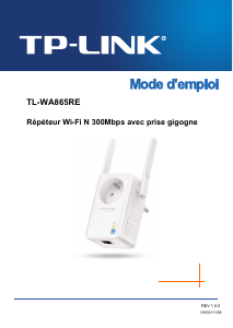 Mode d’emploi TP-Link TL-WA865RE Répéteur