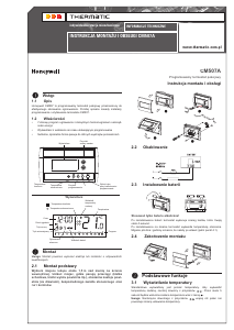 Instrukcja Thermatic CM507A Termostat