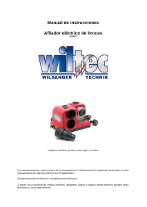 Manual de uso Wiltec 61937 Afilador de brocas
