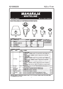 Manual Maharaja Whiteline Mixtron Classic Blender