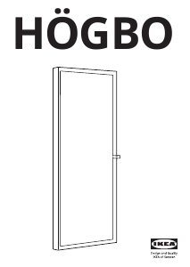 Návod IKEA HOGBO Skriňové dvere