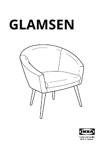 Brugsanvisning IKEA GLAMSEN Lænestol