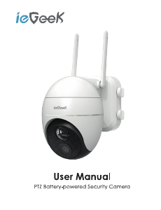 Manual de uso ieGeek ZS-GX1S Cámara de seguridad