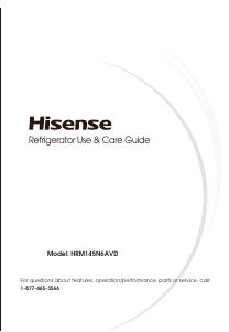 Manual de uso Hisense HRM145N6AVD Frigorífico combinado