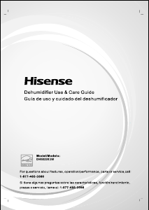 Manual de uso Hisense DH5022K1W Deshumidificador
