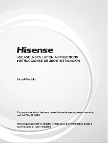 Manual Hisense AP0522CR1W Air Purifier