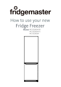 Manual Fridgemaster MC55265AFB Fridge-Freezer