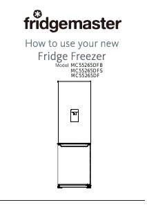 Manual Fridgemaster MC55265DFB Fridge-Freezer