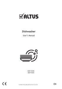 Manual Altus ADF140W Dishwasher