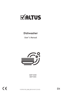 Manual Altus ADF140S Dishwasher