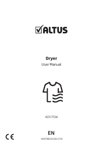 Manual Altus ADV70W Dryer