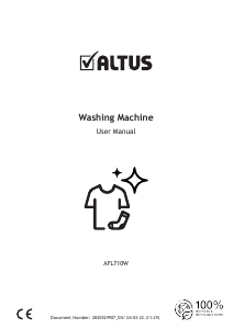 Handleiding Altus AFL710W Wasmachine