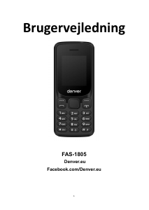 Brugsanvisning Denver FAS-1805 Mobiltelefon