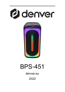 Manuale Denver BPS-451 Altoparlante