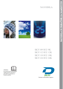 Priročnik Diloc SKY124 R32 24K Klimatska naprava