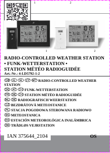 Manuál Auriol IAN 375644 Meteostanice