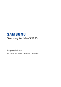 Brugsanvisning Samsung MU-PA1T0B T5 SSD