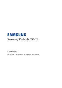 Käyttöohje Samsung MU-PA1T0B T5 SSD