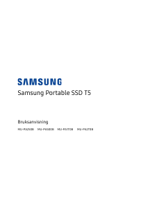 Bruksanvisning Samsung MU-PA1T0B T5 SSD