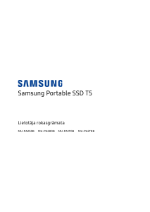 Rokasgrāmata Samsung MU-PA1T0B T5 Cietvielu disks (SSD)