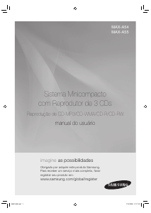 Manual Samsung MAX-A54 Aparelho de som