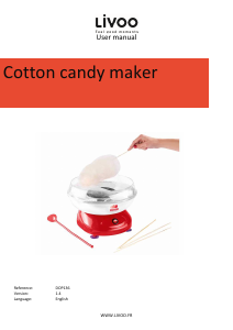 Manual Livoo DOP136 Cotton Candy Machine