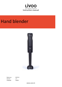 Manual Livoo DOP213N Hand Blender